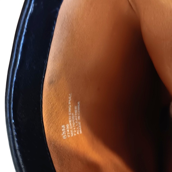 Frye Mildred Engineer 6.5 Black-Leather Buckled Pull-On High Heel Moto Boots - Picture 5 of 8